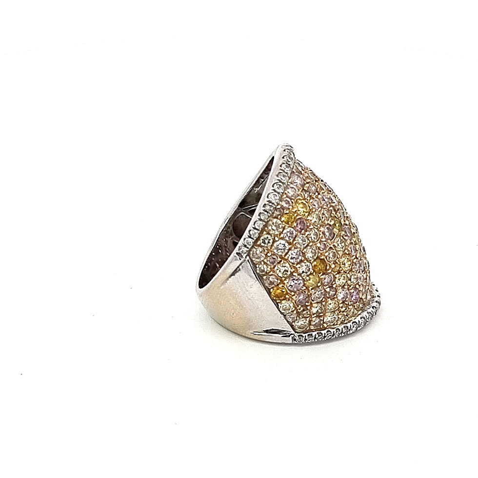 Thumbnail: 14ct White Gold Paved Ring