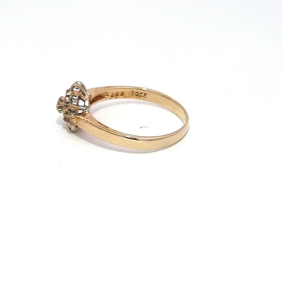 Thumbnail: 9ct Yellow Gold Cubic Zirconia Cluster