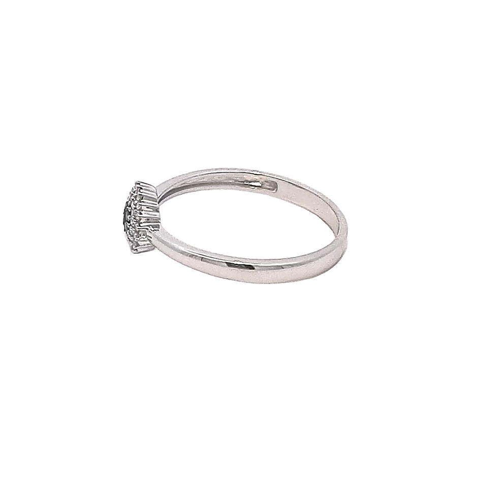 Thumbnail: 9ct White Gold Sapphire & Diamond Ring