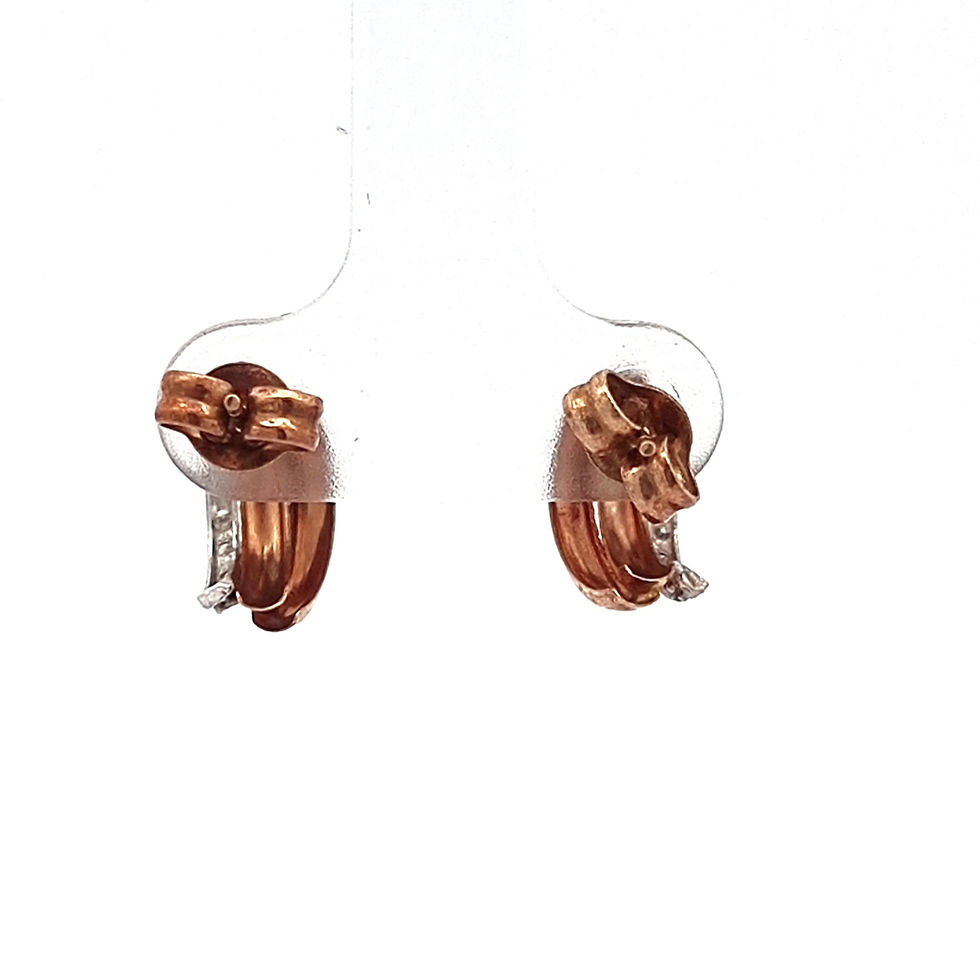 Thumbnail: 9ct Yellow Gold Diamond earings