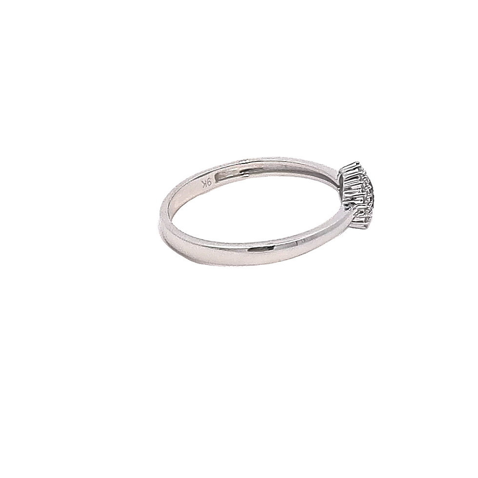 Thumbnail: 9ct White Gold Sapphire & Diamond Ring