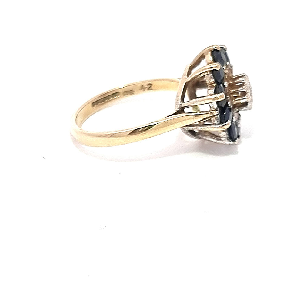 Thumbnail: Yellow Gold Sapphire & Diamond Ring