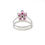 Thumbnail: 9ct White Gold Ruby & Diamond Ring