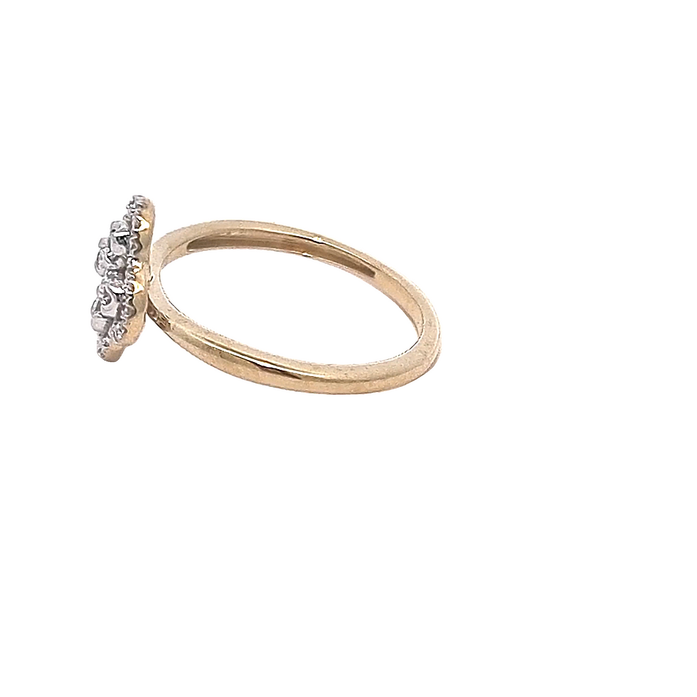 Thumbnail: 9ct Yellow Gold Diamond Ring