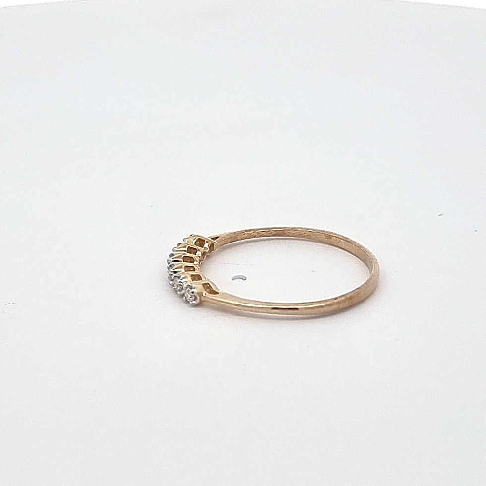 Thumbnail: 9ct Yellow Gold Diamond Ring