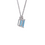 Thumbnail: 9ct White Gold Aquamarine & Diamond Pendant