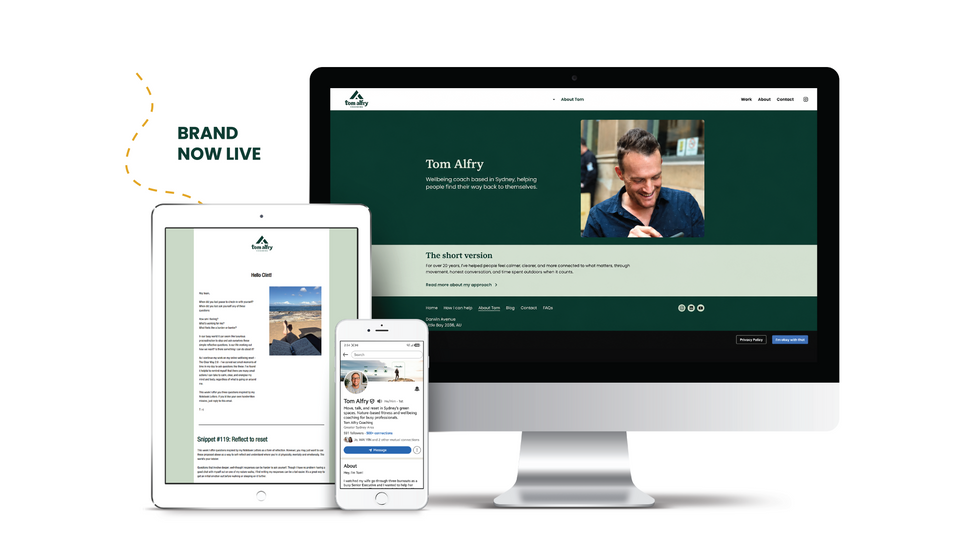 Tom Alfry Coaching brand rollout