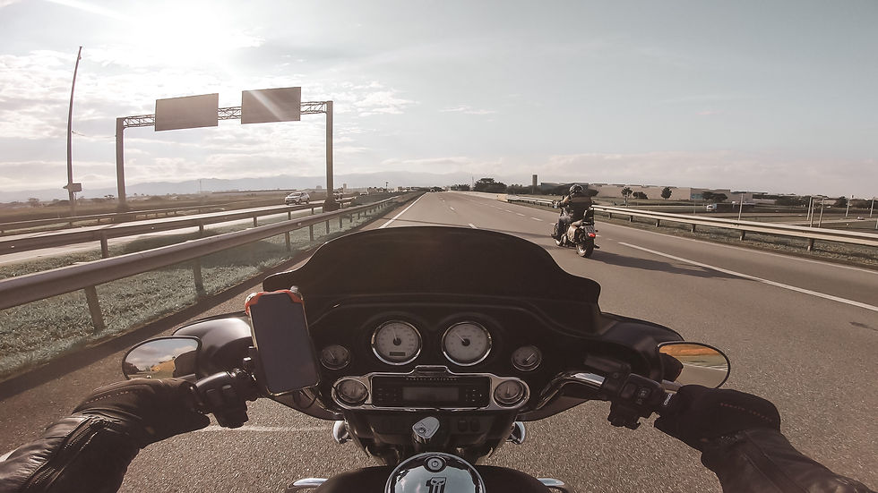 Harleys na estrada
