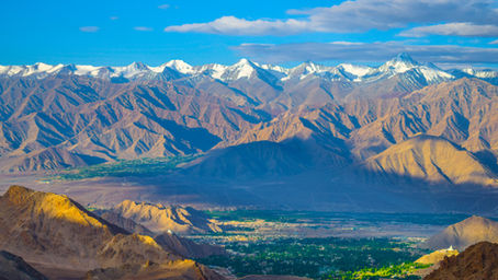 Vista de Leh, no Ladakh