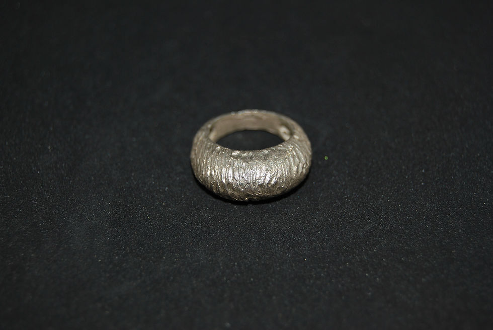 Miniatura: Anillo Bombeado plata.