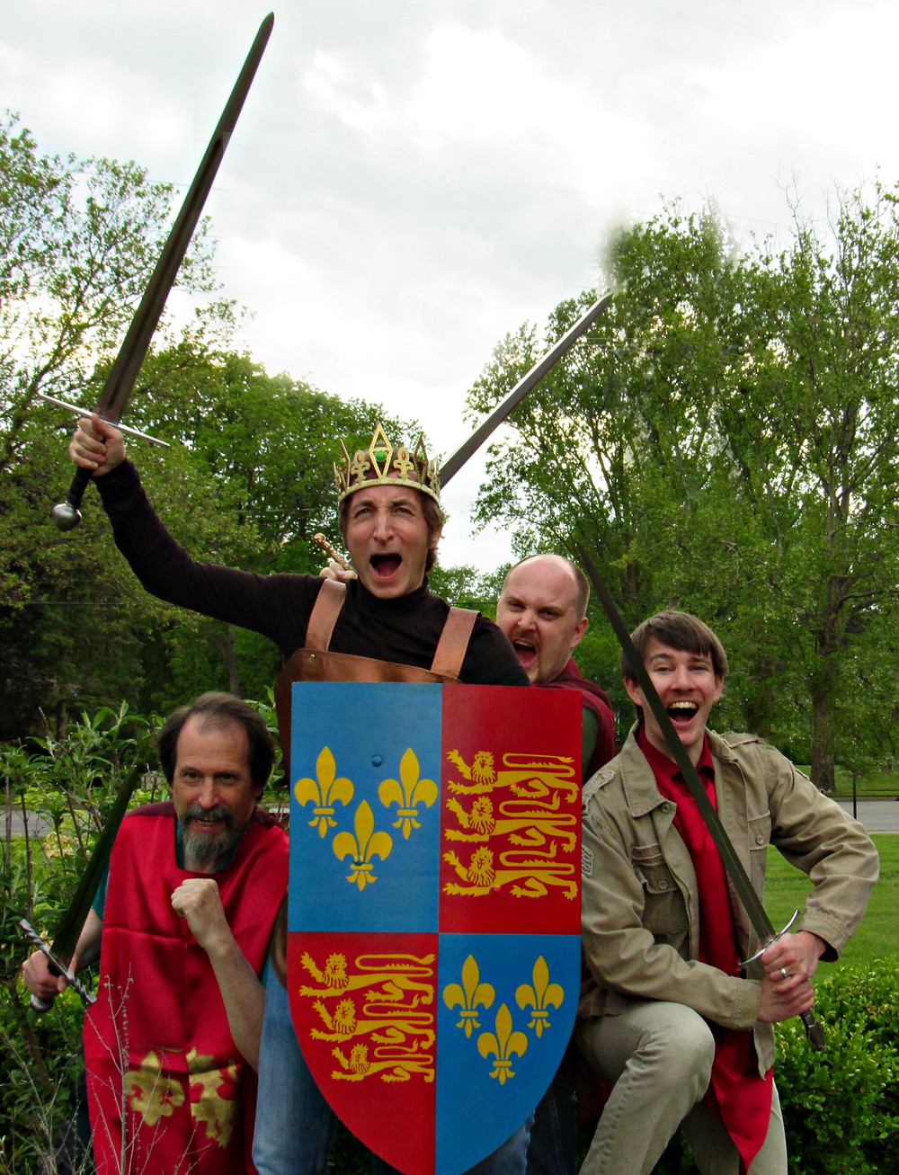Photo by Sarah Stark featuring (from left to right) Steven Schwall, Paul Riopelle, Josh Fremer, and Ryan Farrell