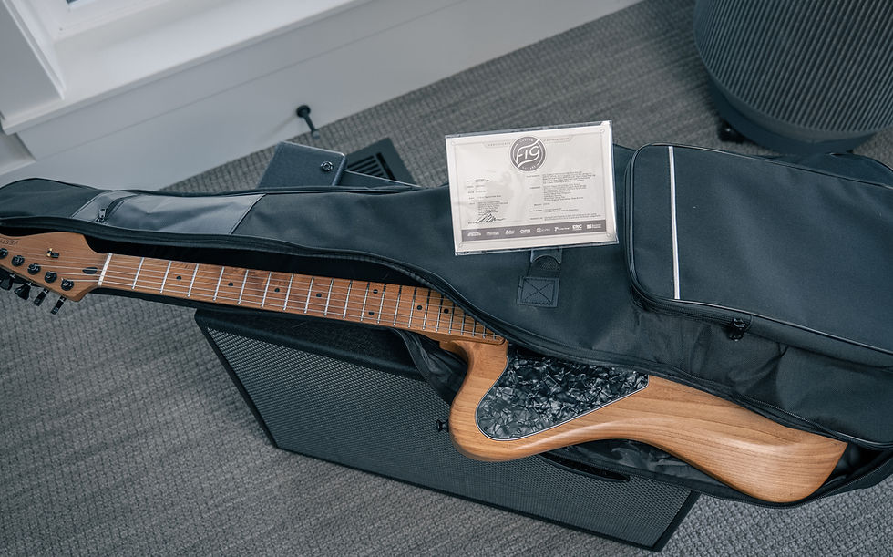Thumbnail: Kestrel Figured Alder with GFS Foil & Bar Pole Pickups