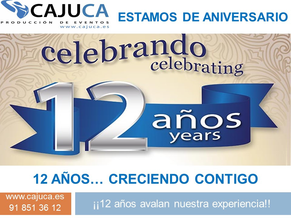 Aniversario, 12 años juntos creciendo con vosotros
