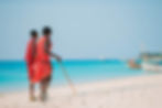 Masai Tribe Members on the beach in Zanzibar