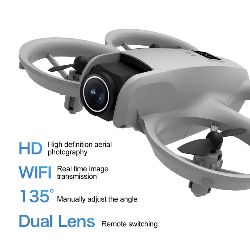 Drone Mini Dobrável 8K com GPS, Câmera Dupla e Desvio de Obstáculos