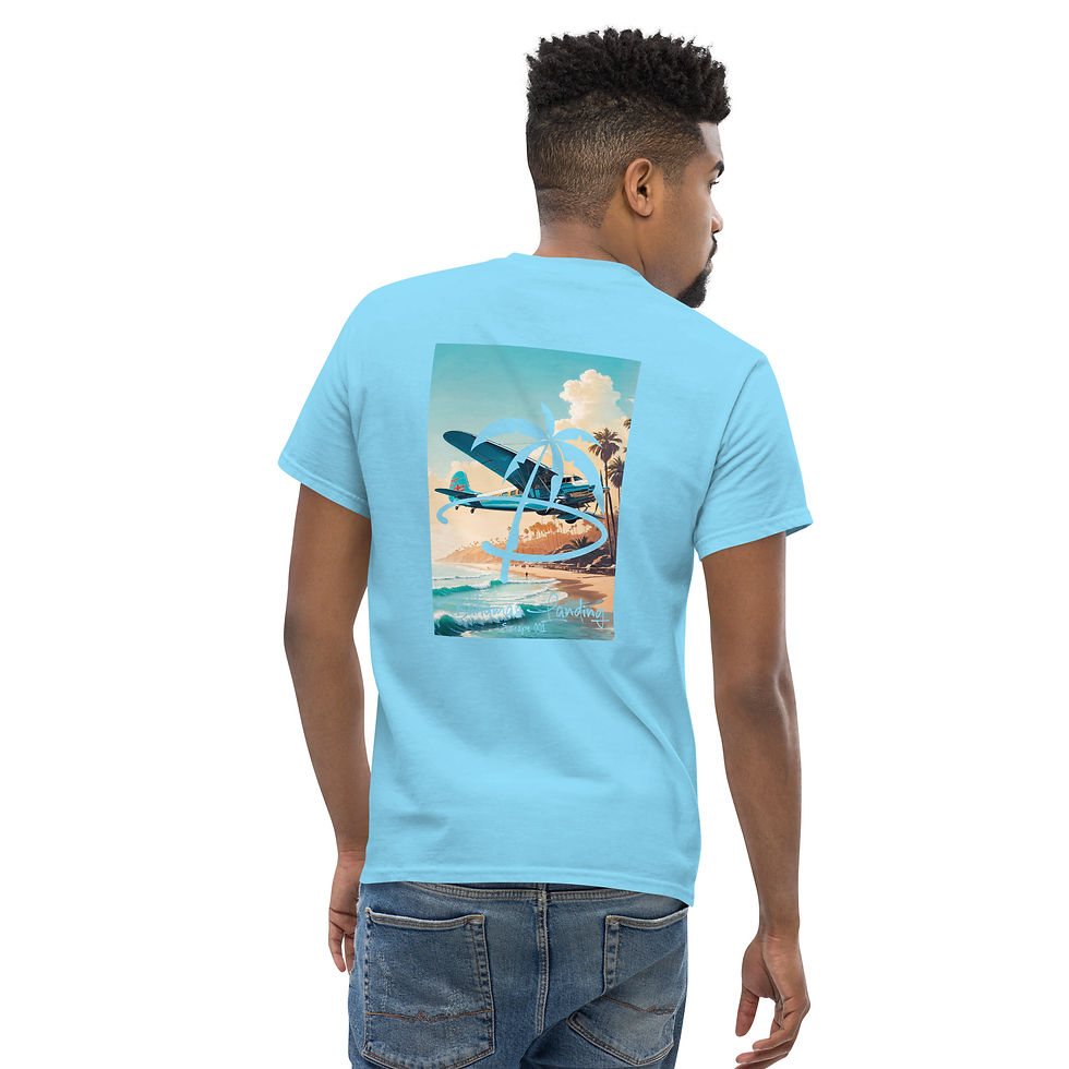 Miniature : T-shirt Unisexe Palmontana – "Bahamas Landing, Escape 001"