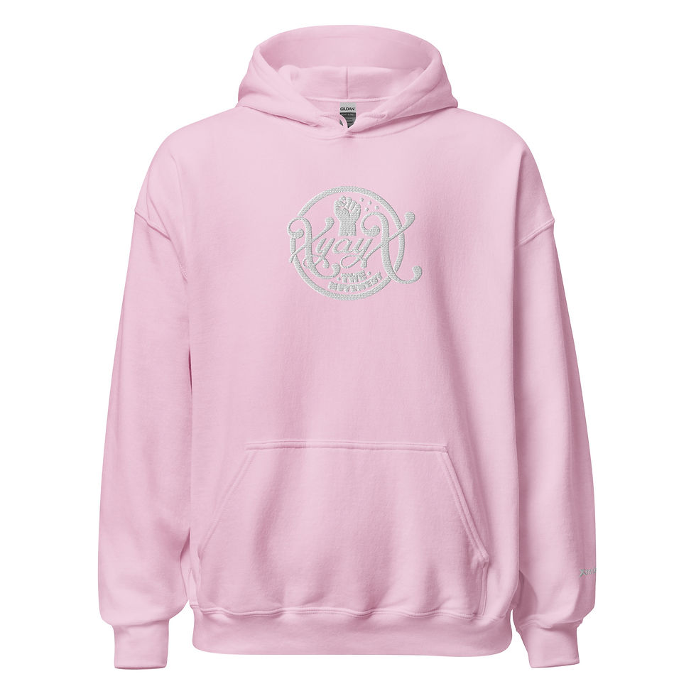 Thumbnail: XyayX the Movements Woman's Hoodie (Pink n White)