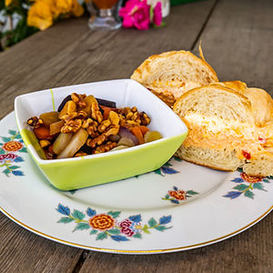 Pimento & Apricot Cream Sandwich