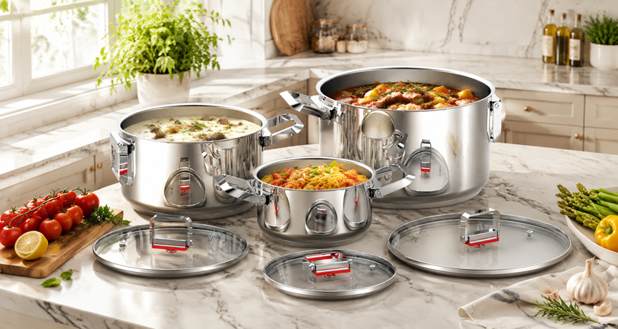 Radiant Collection 3.0: Space-Saving Stainless Steel Handles and Knob