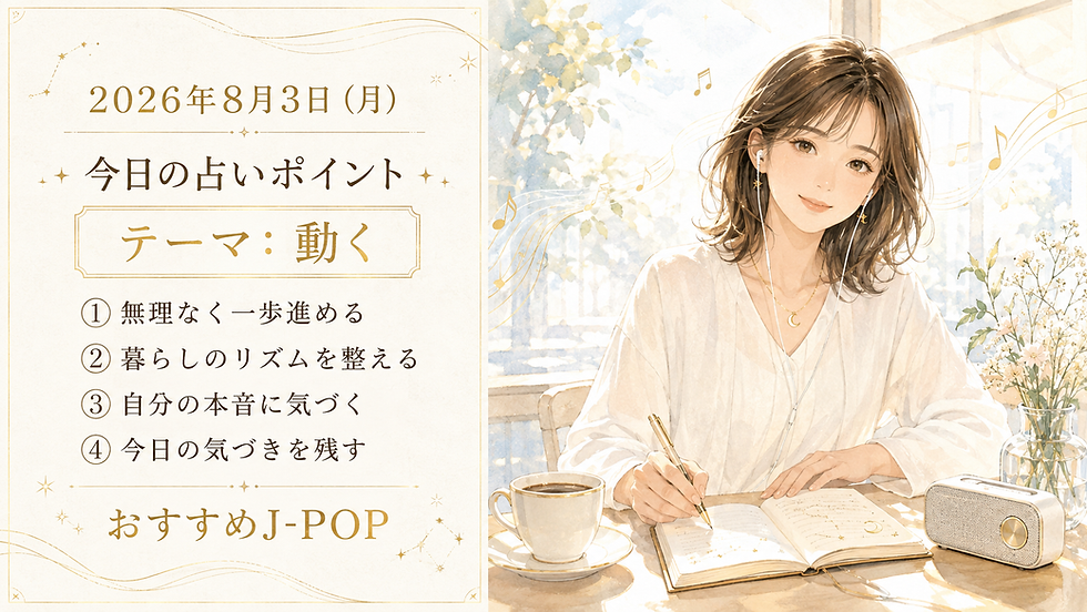AI占い、J-POP、音楽占い、歌占い