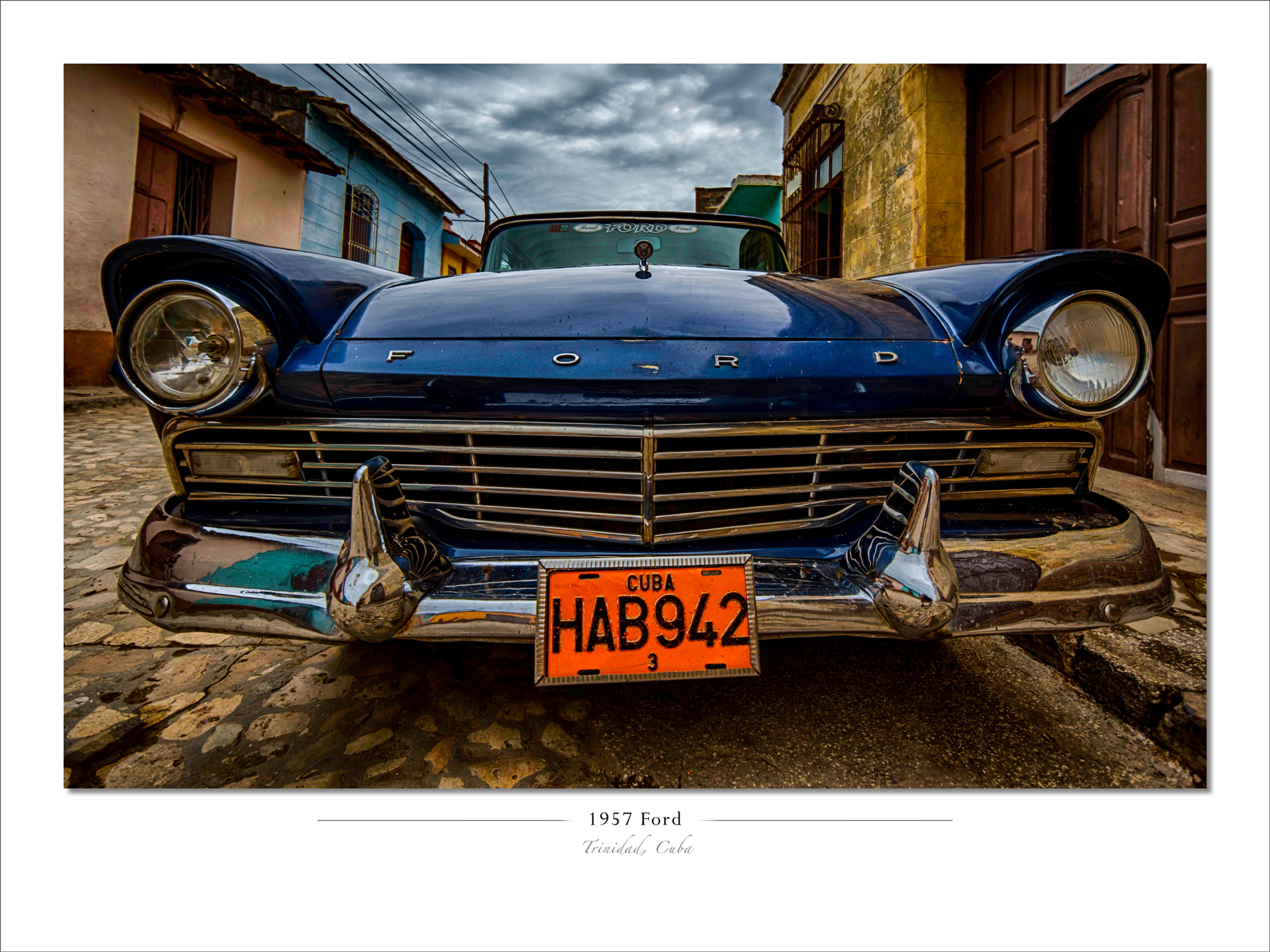 1957 Ford, Trinidad Cuba - Gallery Print
