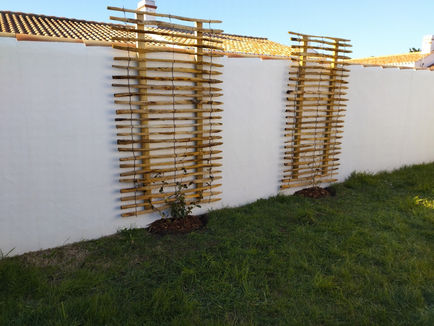 Support plantes grimpantes en ganivelle à Noirmoutier