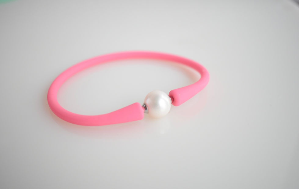 Miniatura: Silicon Freashwater Pearl Bracelet Various Colors