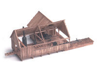 HO Scale Steam Sawmill with Planer