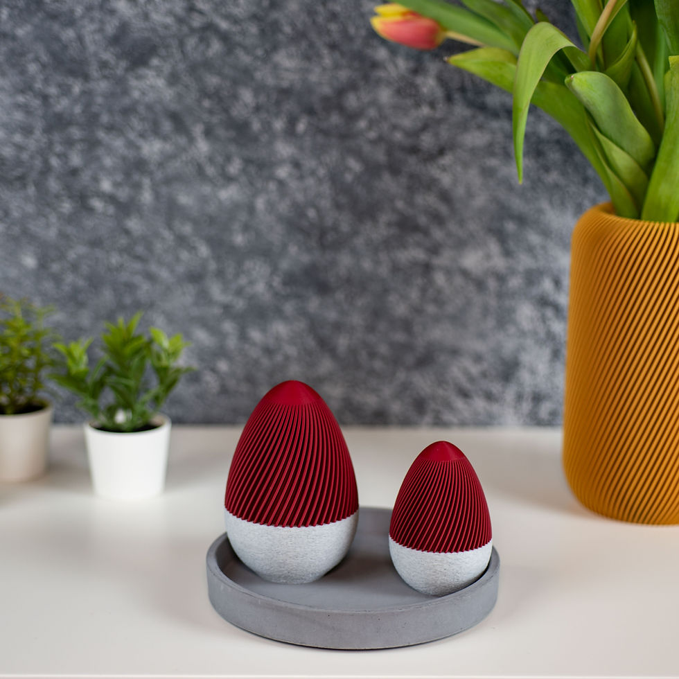 Miniaturbild: Ostereier aus dem 3D-Drucker – modern, stilvoll, farbenfroh