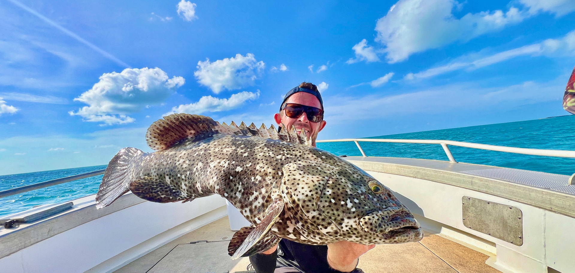 Big fish caught on calm waters on Darwin's best fishing charter
