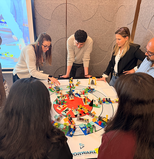 Leadership development workshop using experiential learning and team collaboration