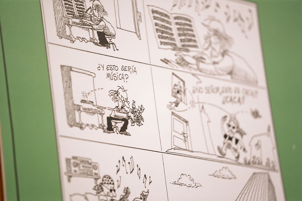 «Quino en la música» llega al CEAC. Viñeta