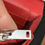 Thumbnail: Saint Laurent Kate Red Embosssed Crocodile Wallet on Chain