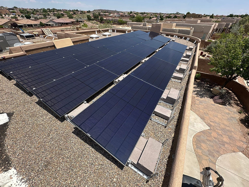 Custom Roof Mounted PV System