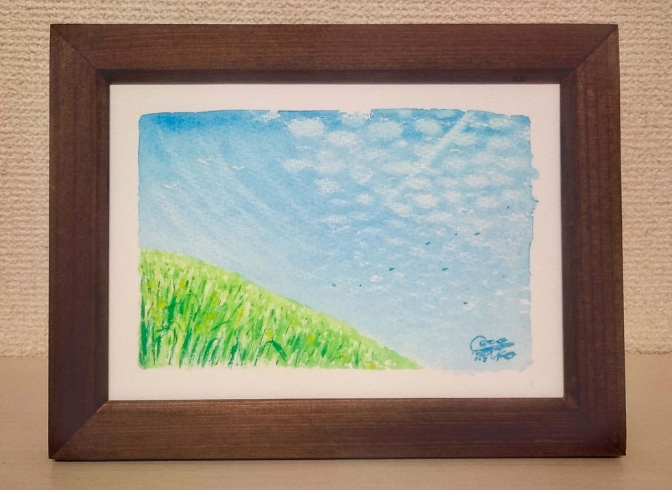 サムネイル： 「丘から仰ぐ空」シリーズ　原画 4