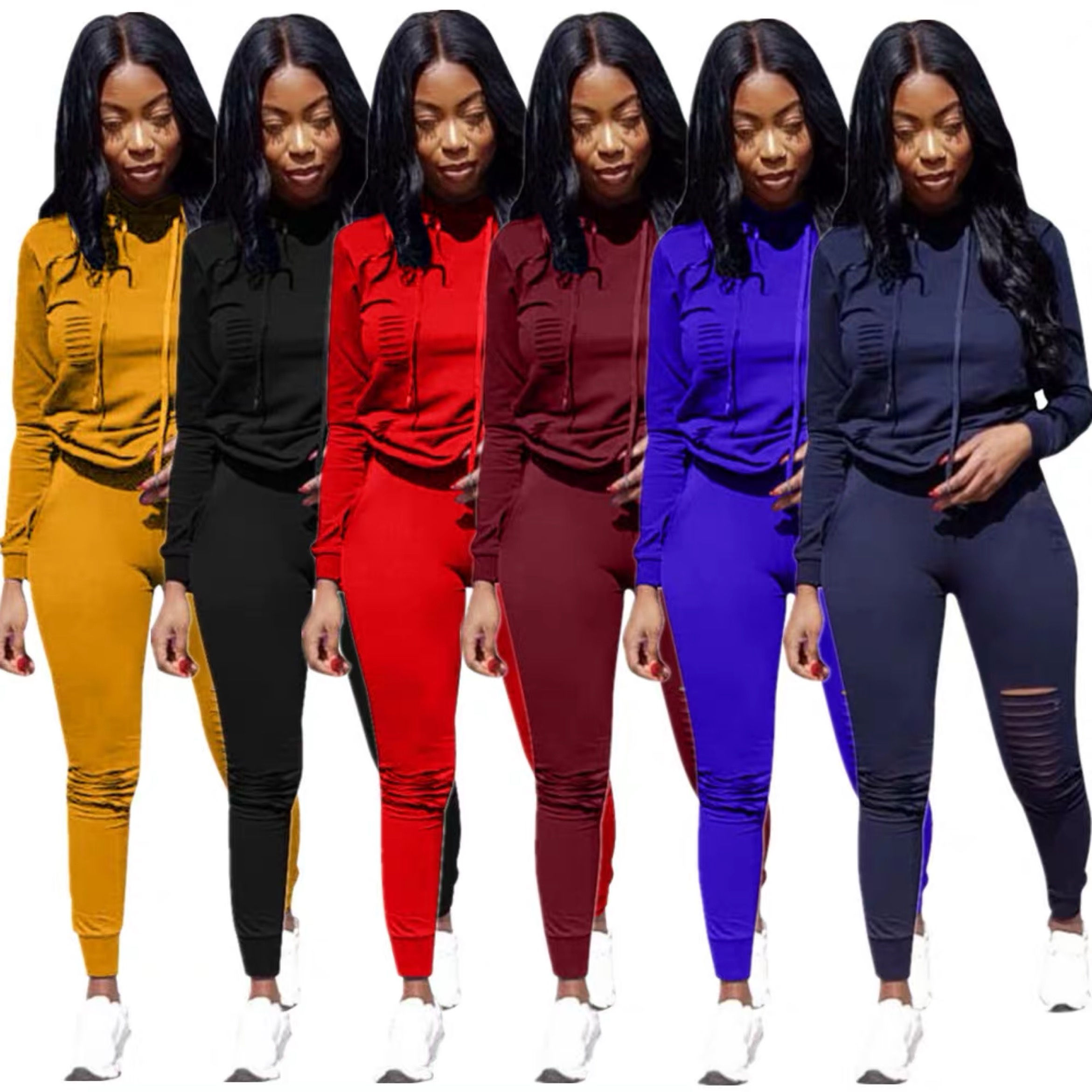 Casual fashion reaped tracksuit 