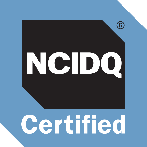 NCIDQ Certified credential logo, recognizing professional expertise in interior design, building codes, life safety, and accessibility standards.