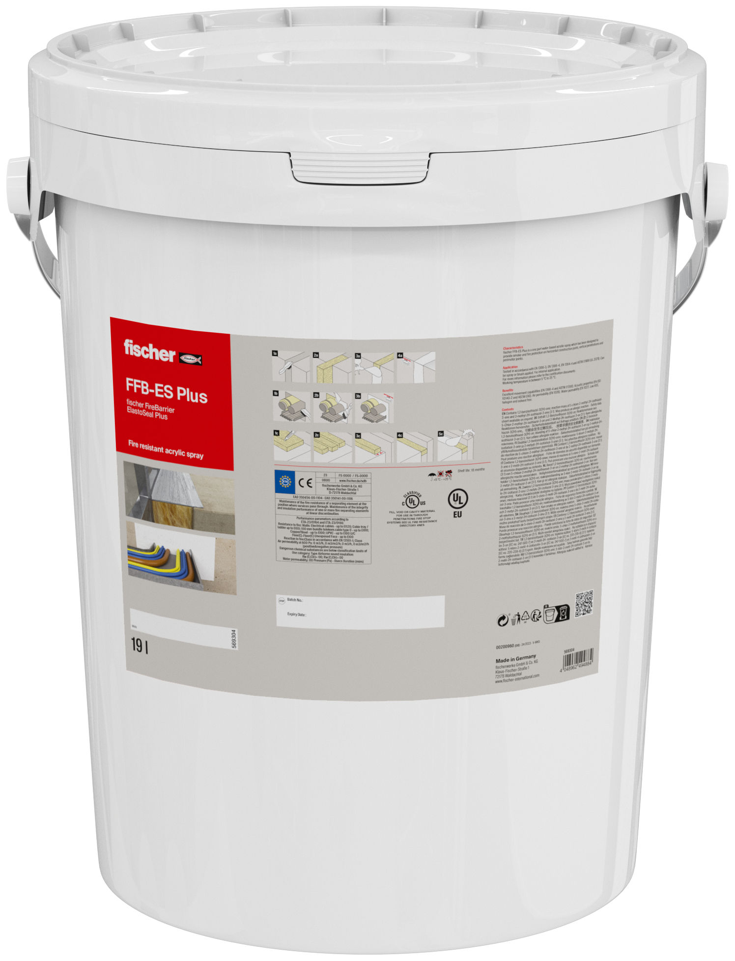 Sceau mastic CP FFB-ES Blanc-1/bte
