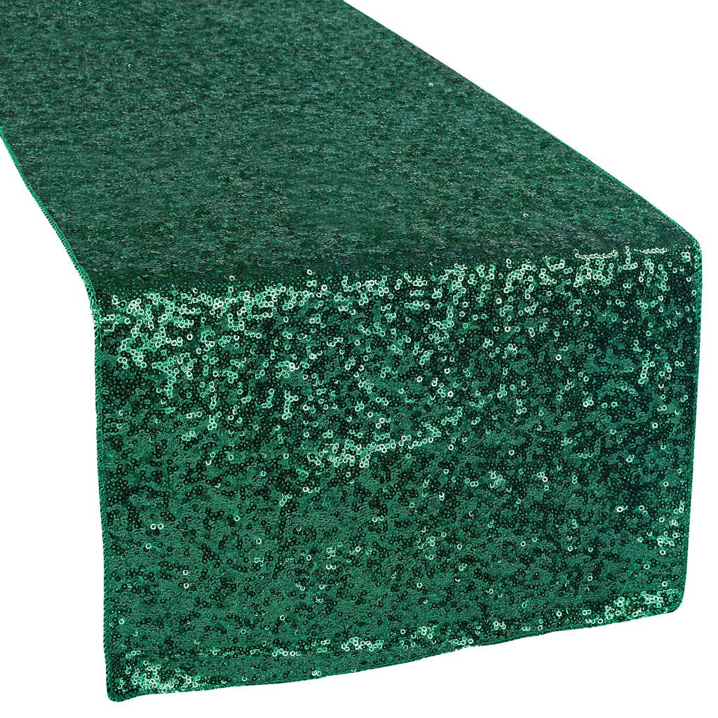 Sequin Runner- Emerald Green