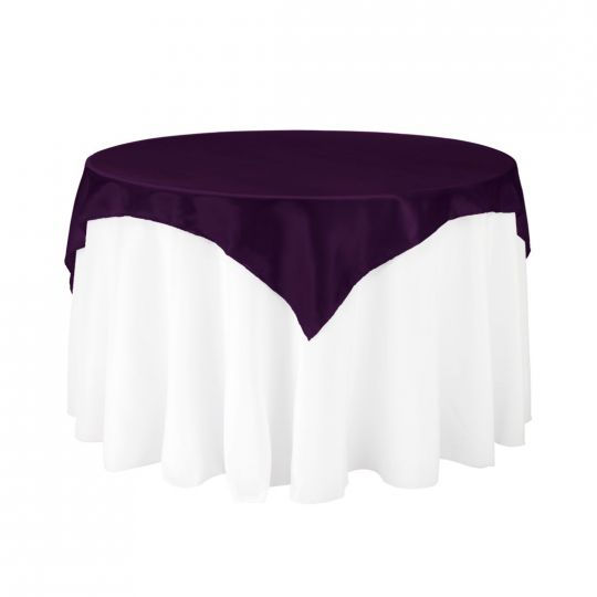 Satin Overlay-Eggplant
