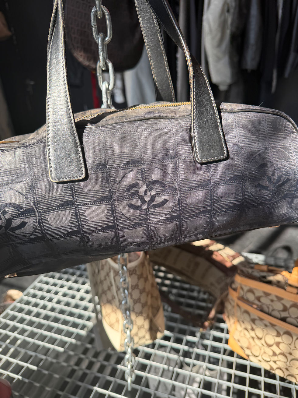 Thumbnail: CHANEL BAG BLACK NEW TRAVEL LINE 