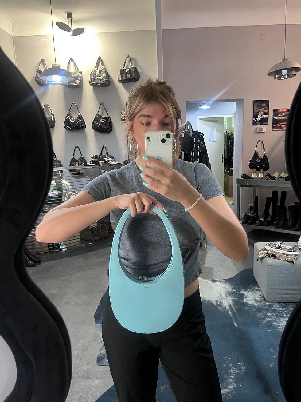 Thumbnail: COPERNI MINI SWIPE BAG - BABY BLUE SMOOTH LEATHER 