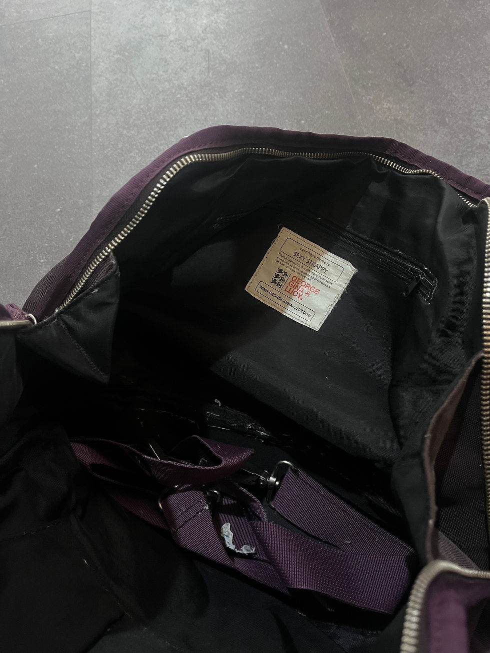 Thumbnail: GGL BAG BROWN/PURPLE