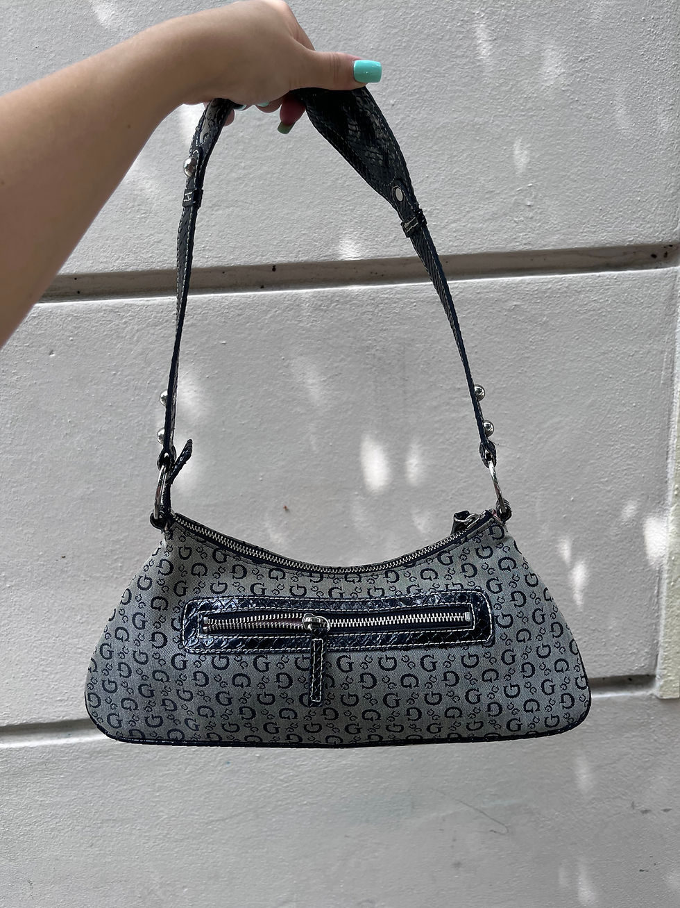 Thumbnail: GUESS MONOGRAM BLACK/SILVER PLAQUE