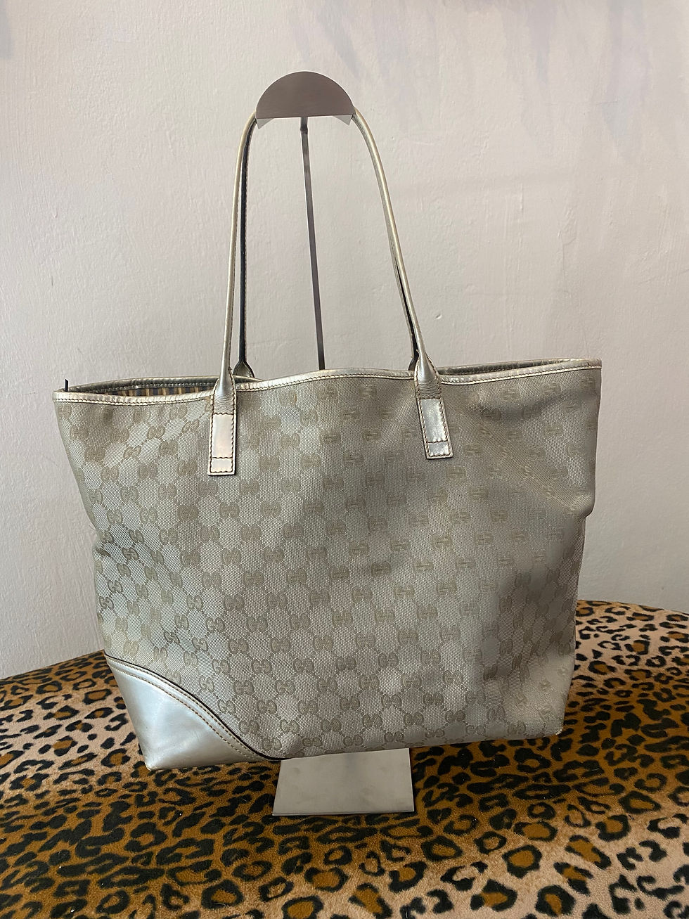 Thumbnail: GUCCI BAG SILVER MONOGRAM