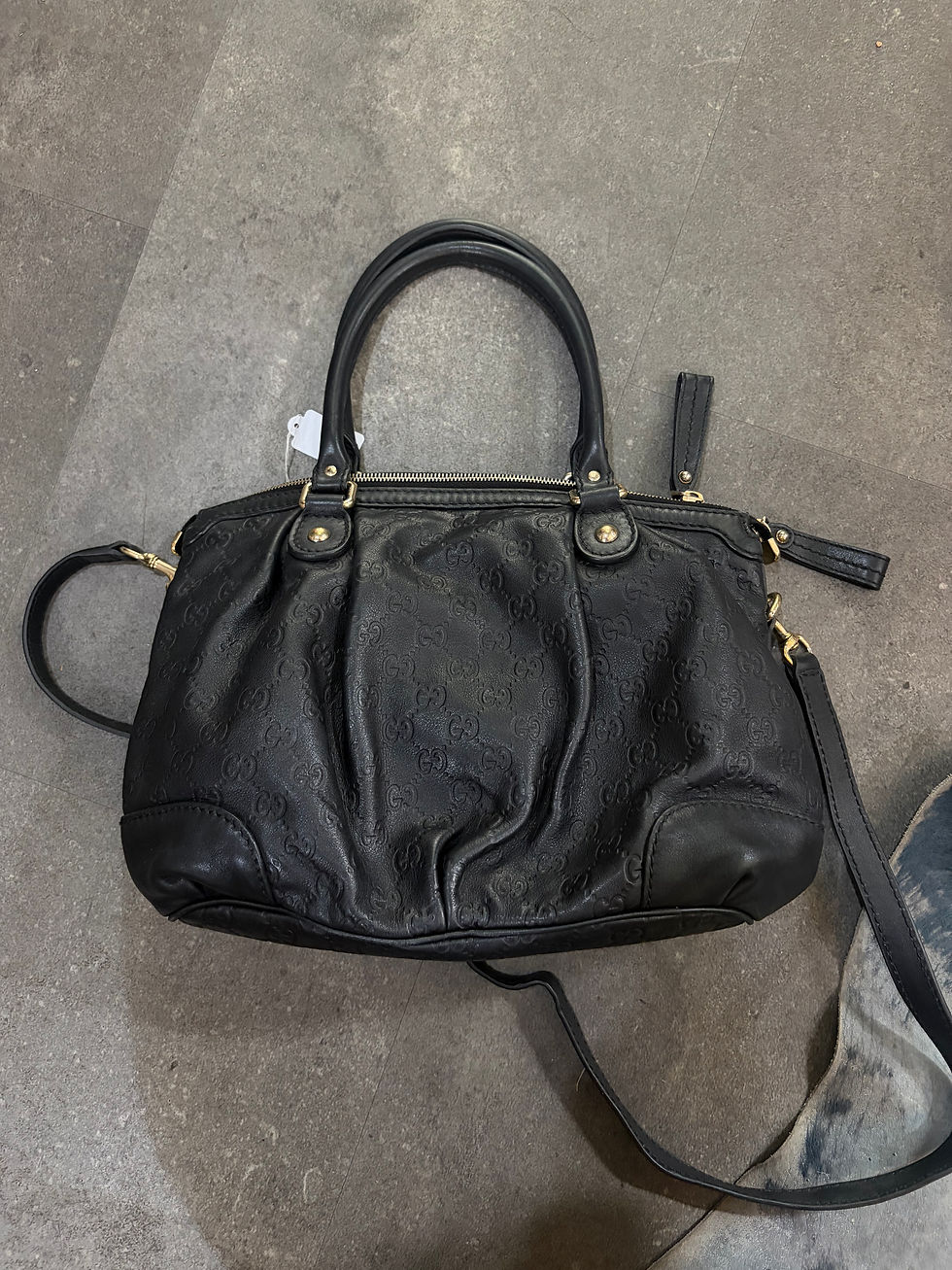 Thumbnail: BLACK LEATHER GUCCI BAG