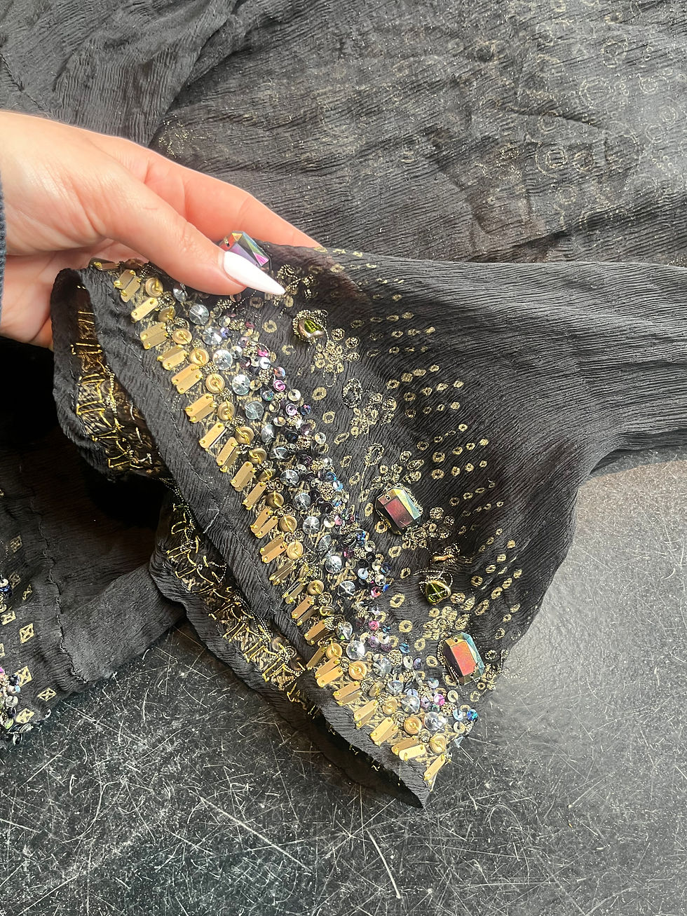 Thumbnail: VINTAGE TOP WITH RHINESSTONES