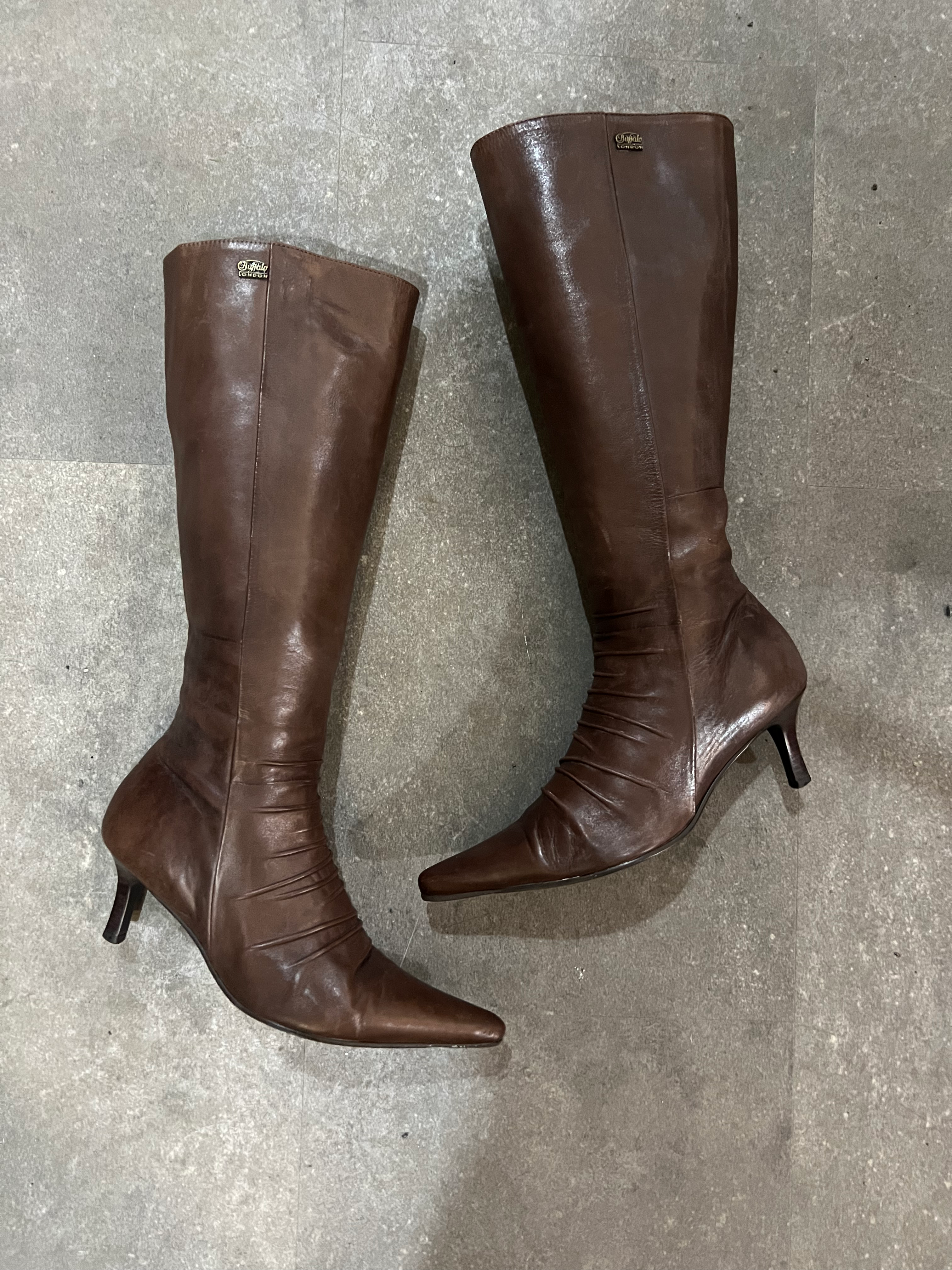 Brown Buffalo High Boots