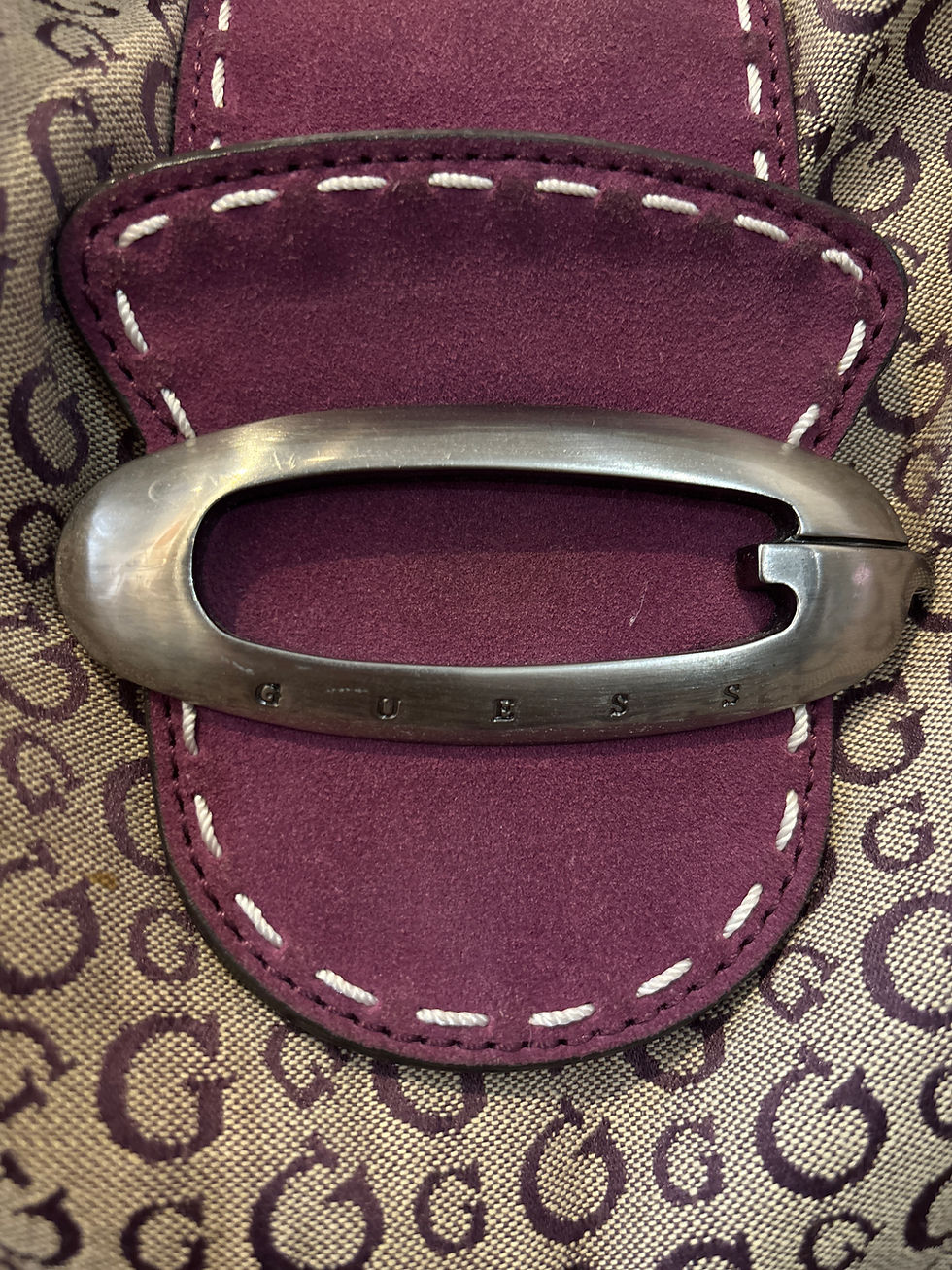 Thumbnail: GUESS Bag purple monogram 