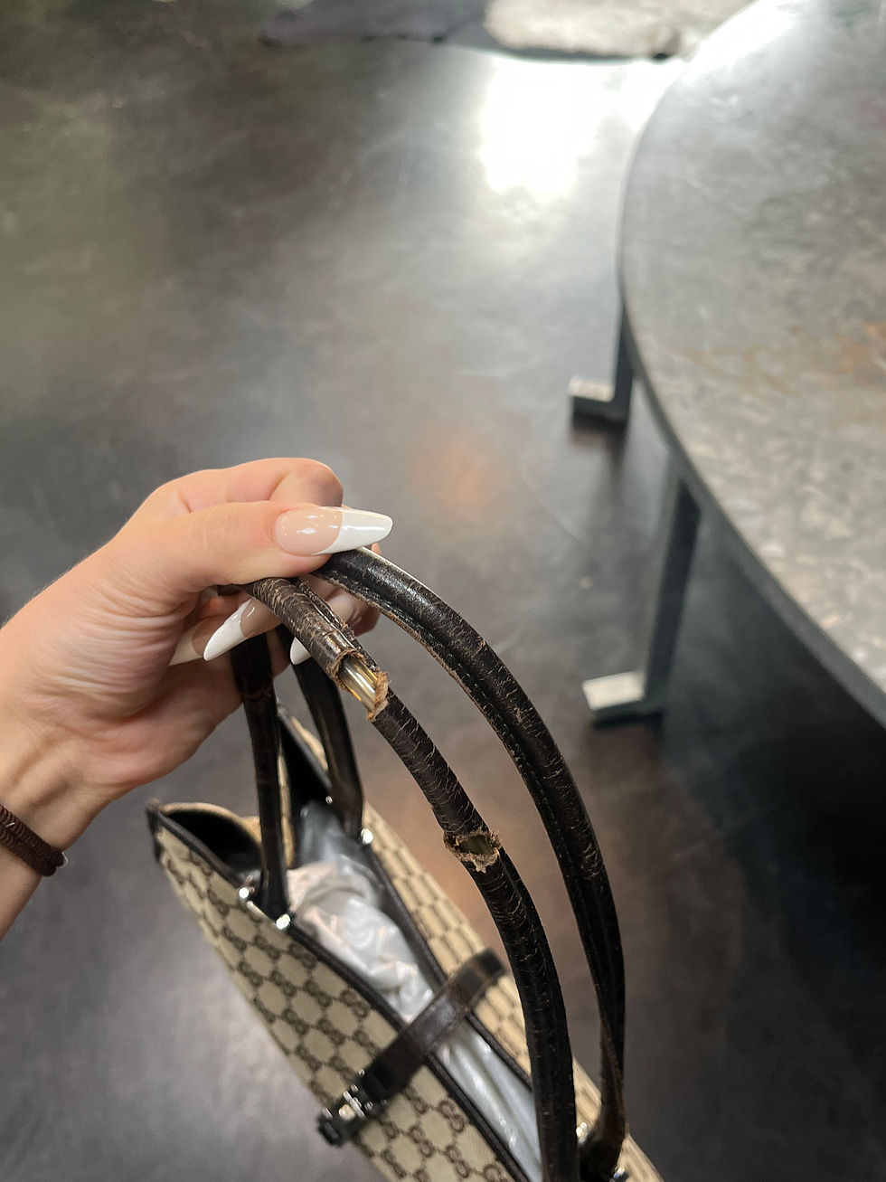 Thumbnail: GUCCI GG CANVAS JACKIE TOTE BAG